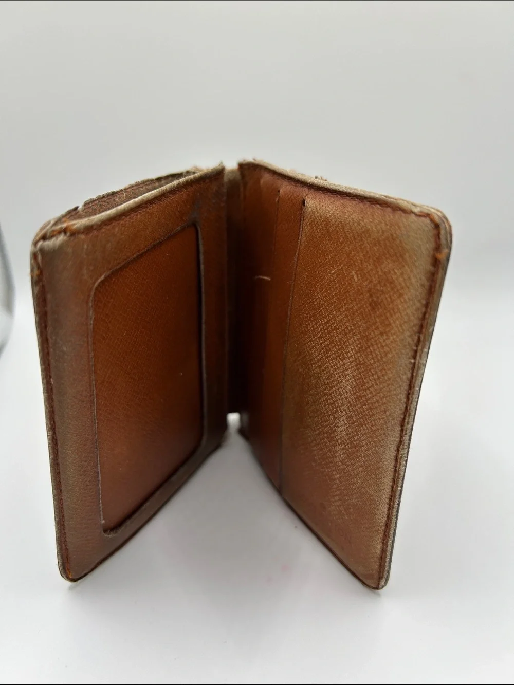 Louis Vuitton Monogram Canvas Card Holder for Scrap Canvas Parts poor/fair